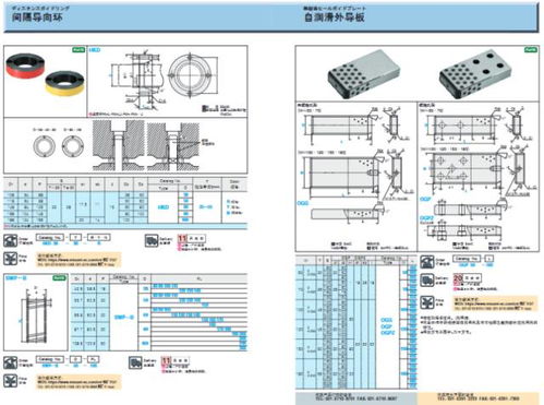 冲压模具导板系列产品选型样本库及配套润滑产品指南